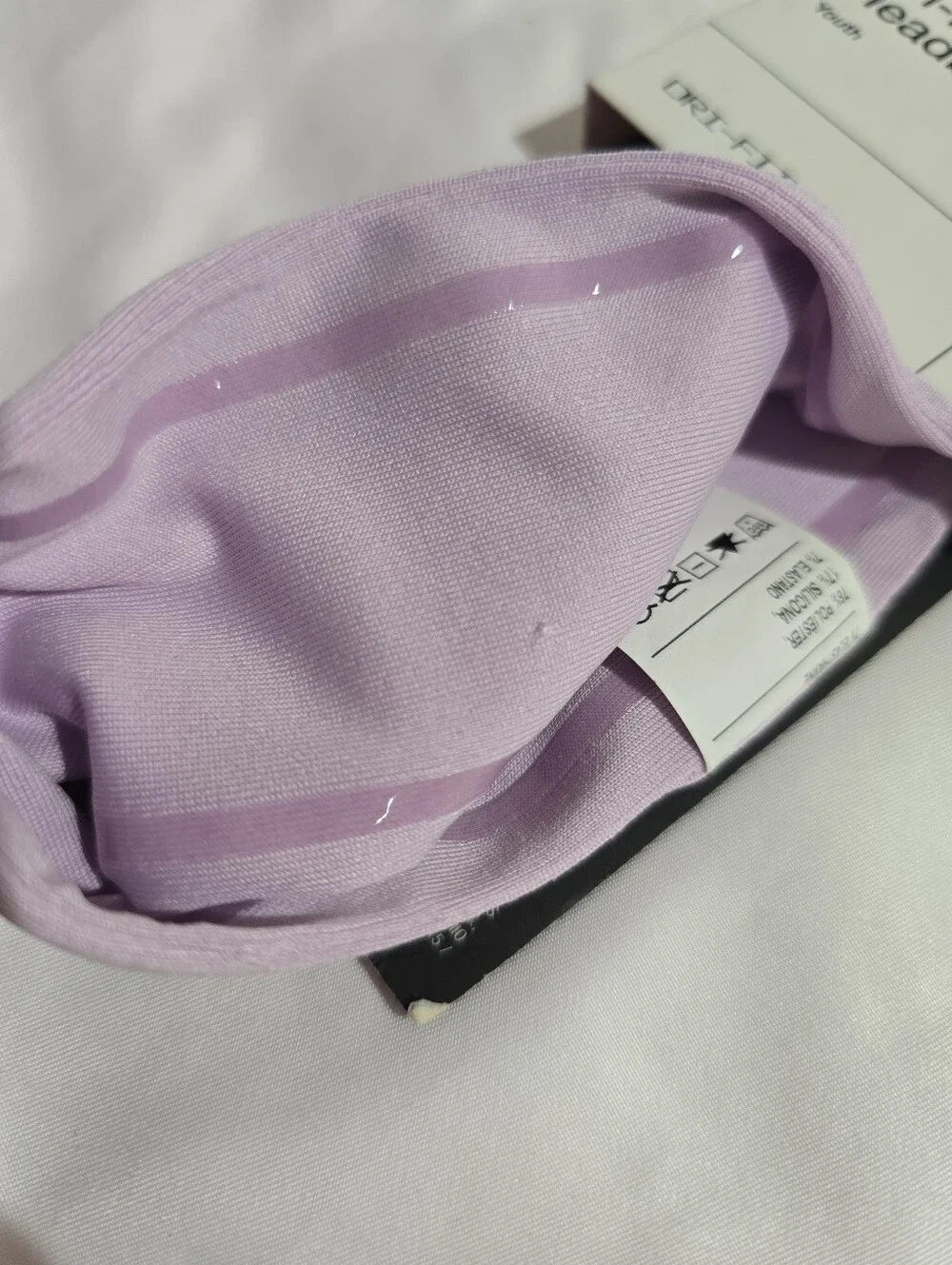 NWT Nike Dri-fit Fury Headband Youth Unisex OSFM Pale Violet